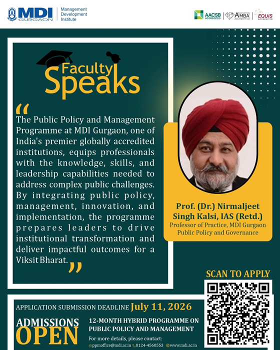 MDI Gurgaon: Shaping Future Leaders in Public Policy & Governance